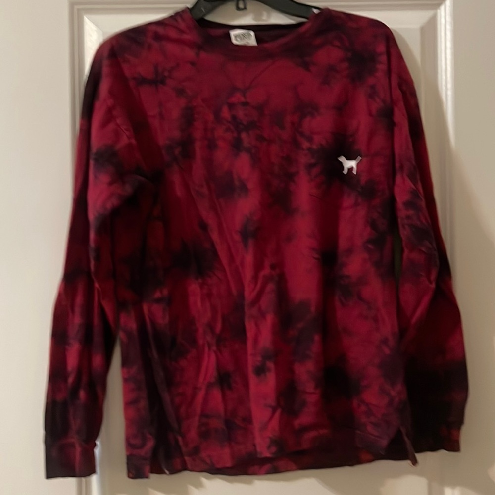 VS Pink dark red & black cozy long sleeve!